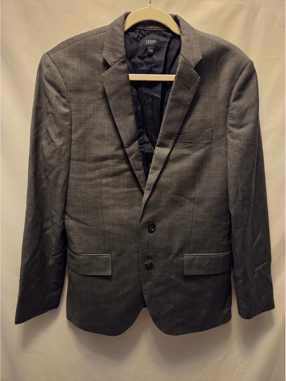 J.Crew Ludlow Italian Wool Gray Suit Jacket 38S